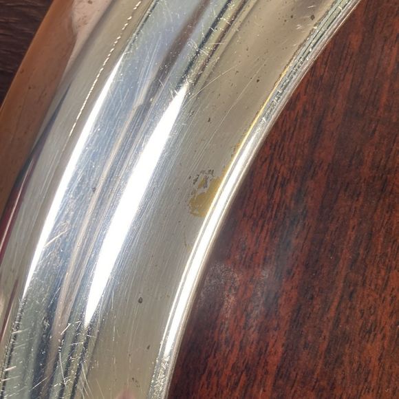 VINTAGE F.B. ROGERS SILVER COMPANY ROUND SILVERPLATE 14.25” - Picture 10 of 12